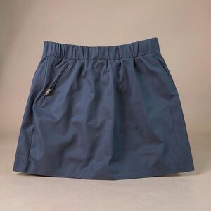 Lou & Grey Navy Athleisure Skort Built-In Shorts Elastic Waist Size S